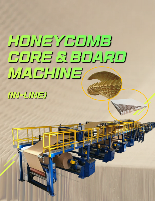 paper honeycomb core and board machine to make core board panel manufactured by tantan corporation Korea
