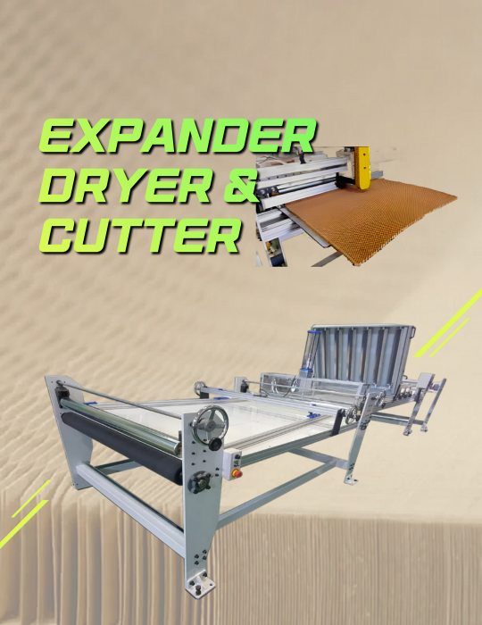 paper honeycomb core expander heater dryer cutter